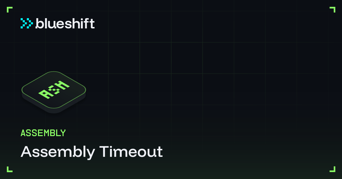 Assembly Timeout Challenge