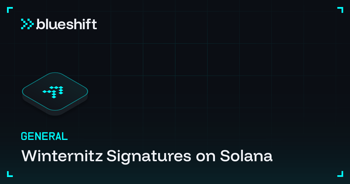 Winternitz Signatures on Solana